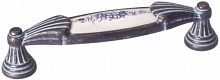  Ручка-скоба, серебро черненое с лазуритом керамика