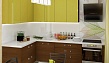 
                                                            Порту кухня модерн мдф глянец оливковый угловая фото                                                        